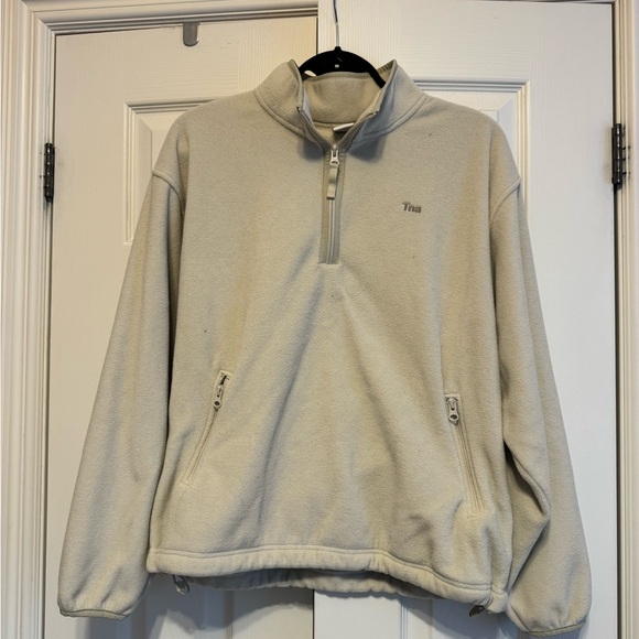 TNA Sweaters - TNA Cream Zip-Up Sweater